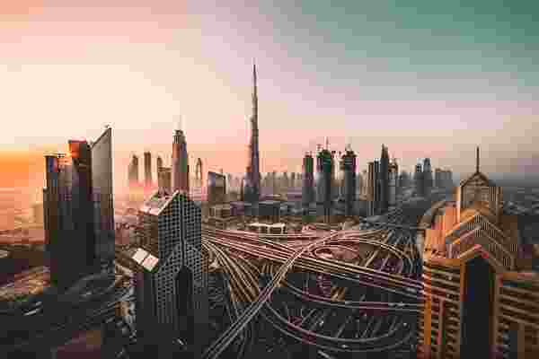 Dubai skyline and digital transformation strategy